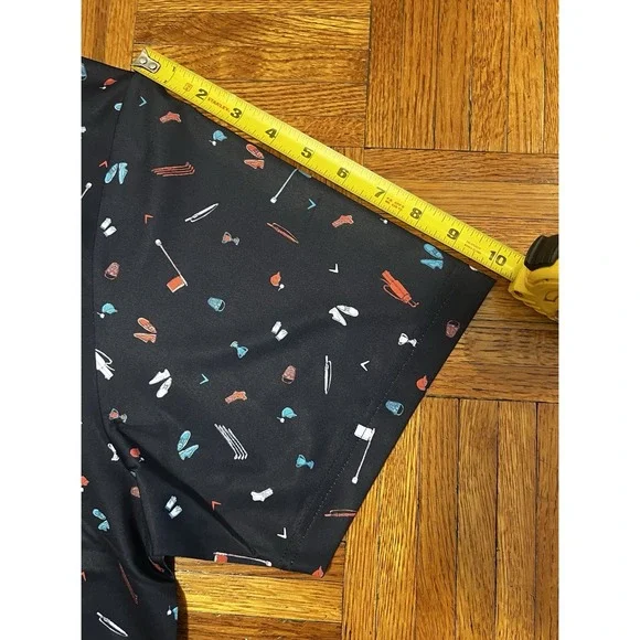 Callaway Men's Opti-Dri Golf Polo Shirt XL NWT Blue Multicolor Print Stretch UPF - Picture 7 of 9